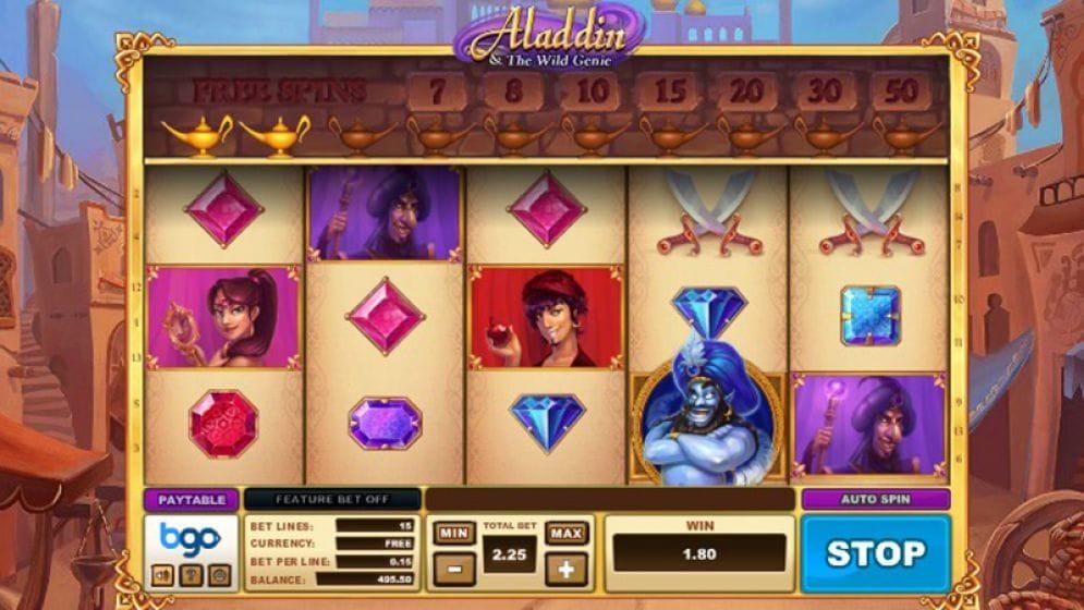 Aladdin and The Wild Genie Slotmaschine