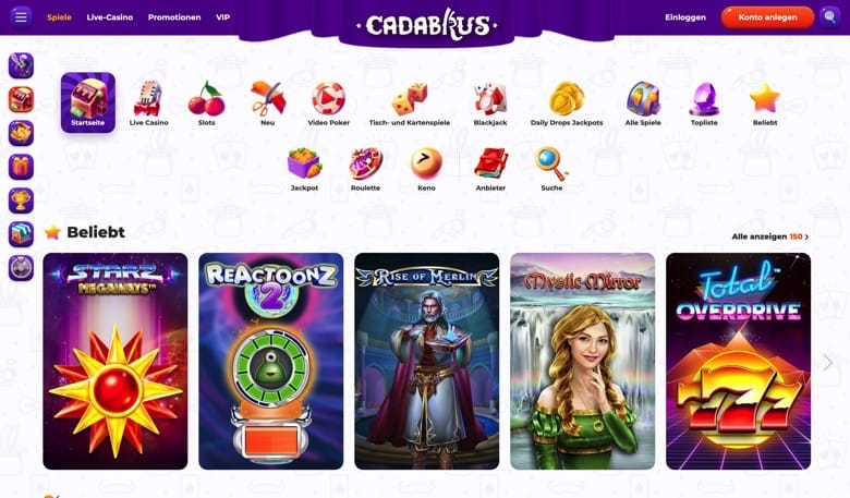 Cadabrus Casino Erfahrungen und Bonus