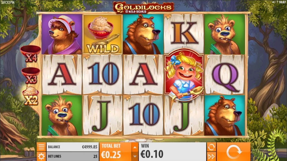 Goldilocks And The Wild Bears online Geldspielautomat