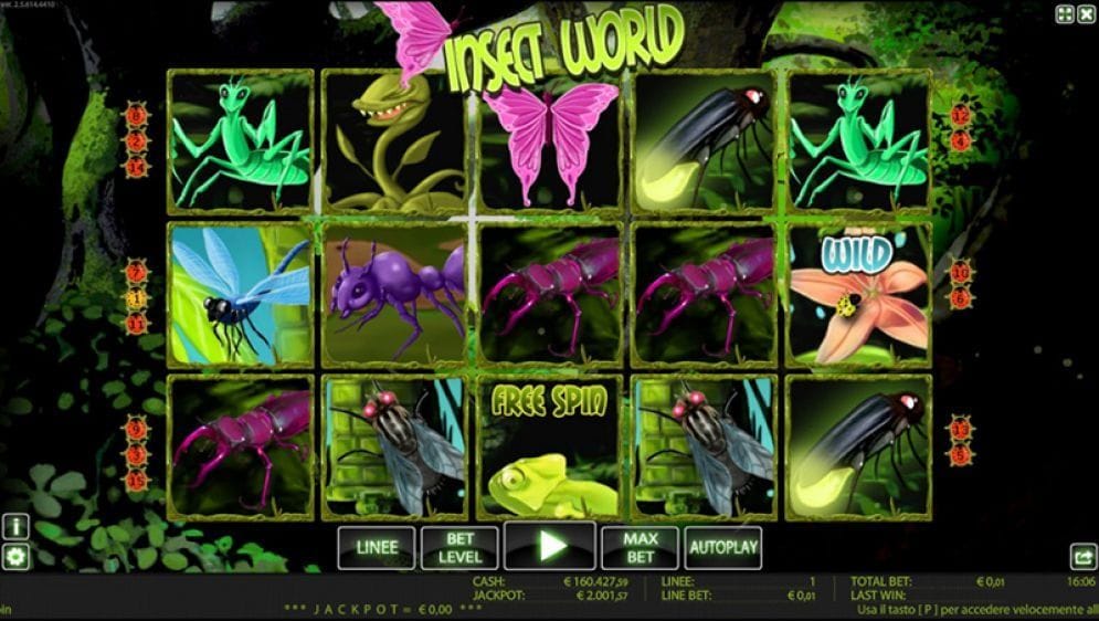 Insect World online Casino Spiel