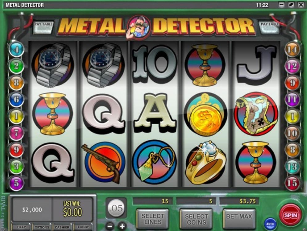 Metal Detector online Slotmaschine