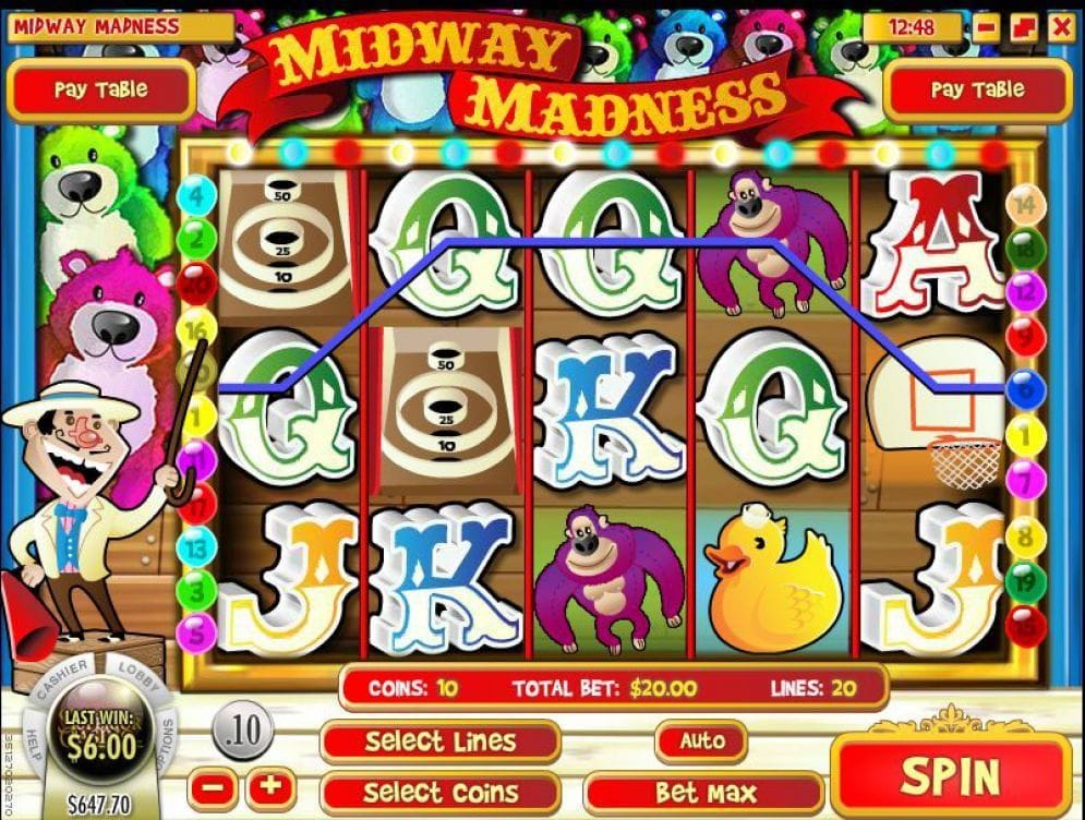 Midway Madness online Casino Spiel