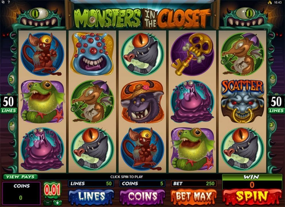 Monsters in the Closet online Automatenspiel