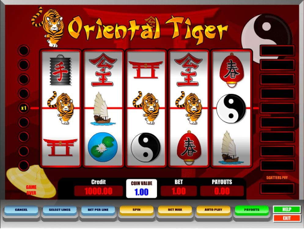 Oriental Tiger online Spielautomat