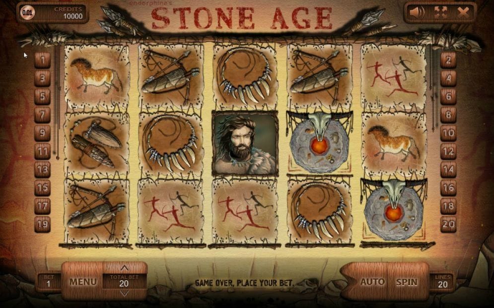 Stone Age online Casinospiel