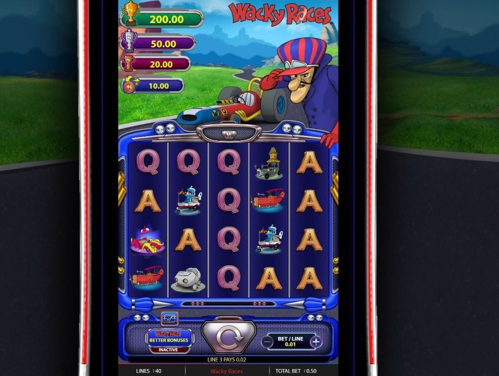 Wacky Races online Spielautomat