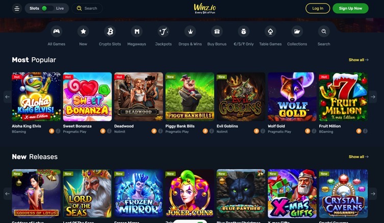 Winz.io – Crypto Slots