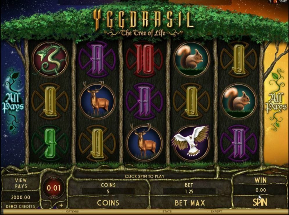Yggdrasil The Tree of Life online Casinospiel